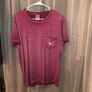 Pink short sleeve tee